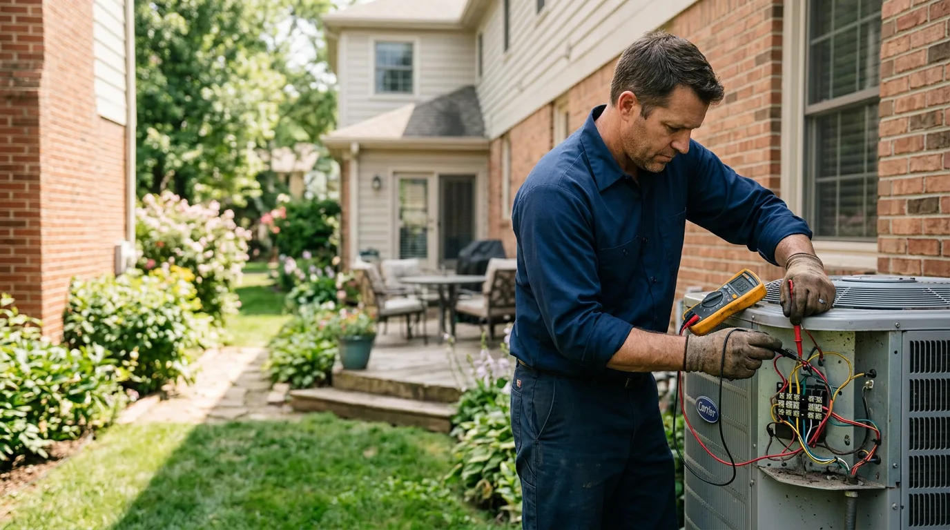 HVAC technician working near Tuscaloosa, AL